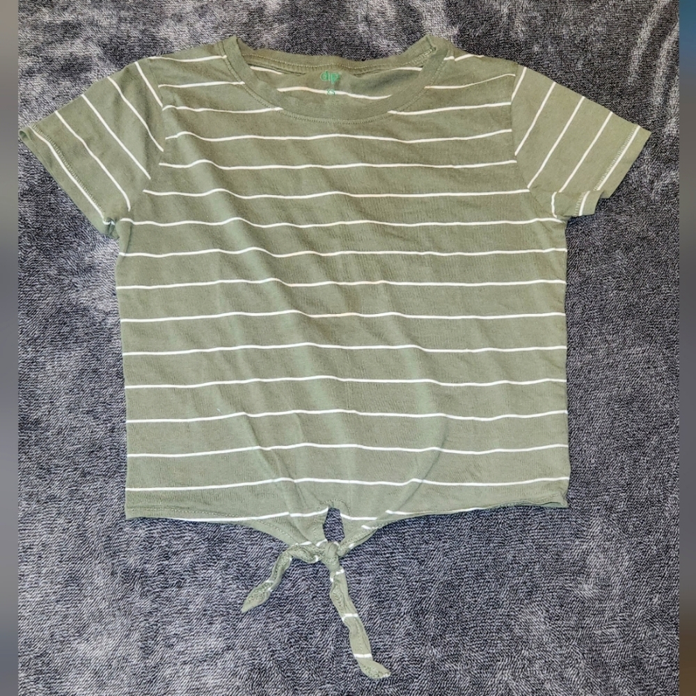 Olive green crop top
